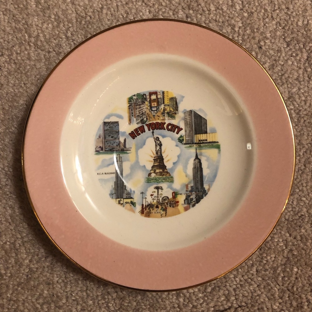 Vintage New York City Decorative Plate